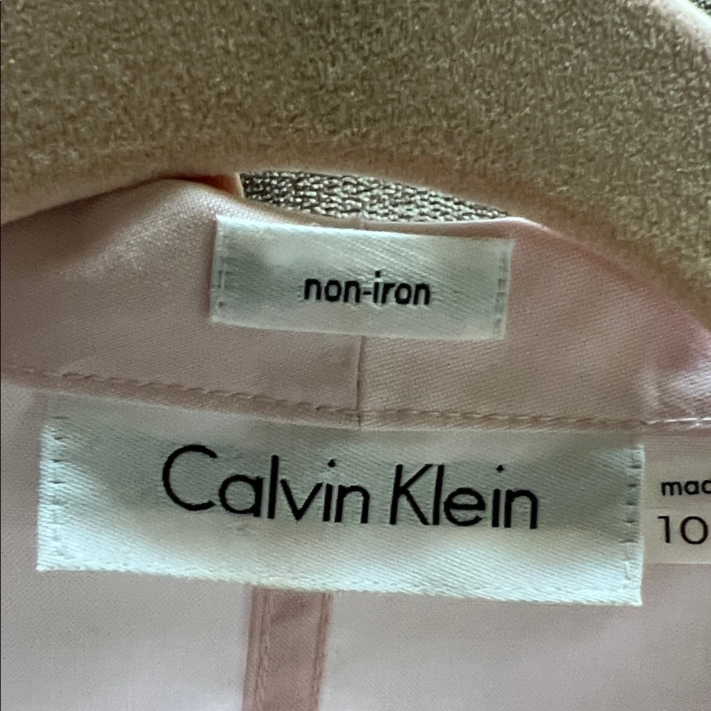 Calvin Klein Light Pink Button-Up Blouse - Picture 7 of 8